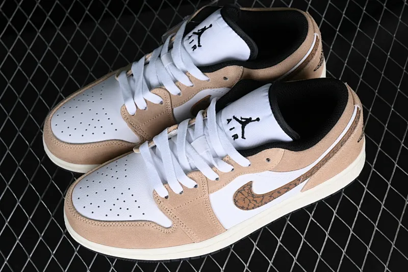 All categories Air Jordan Jordan series basketball shoes Air Jordan 1 Low Air Jordan 1 Low AJ1 Joe 1 white and yellow burst pattern low-top cultural casual sneakers DZ4130-201